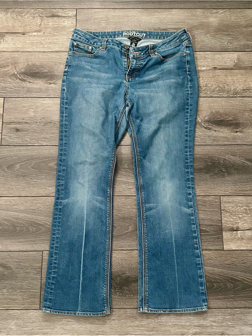 New York & Company Curvy Low Rise Bootcut Jeans